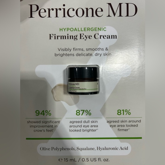 NEW Perricone MD HypoAllergenic Firming Eye Cream 0.5 Fl Oz Retail $75 Firming